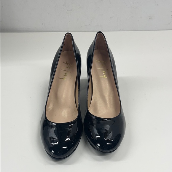 New French Sole Black Patent Leather Trance Pumps in Black Size 9 - Picture 5 of 12